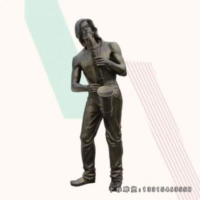 广场铜雕音乐人物