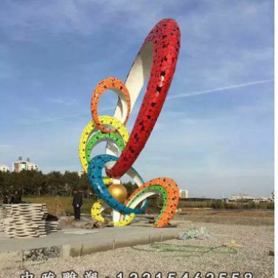 大型戒指不锈钢雕塑