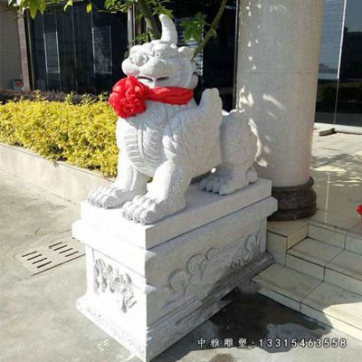 门口独角兽石雕雕塑