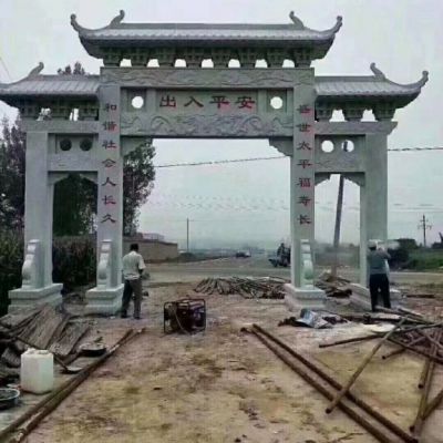 石雕大型牌坊雕塑