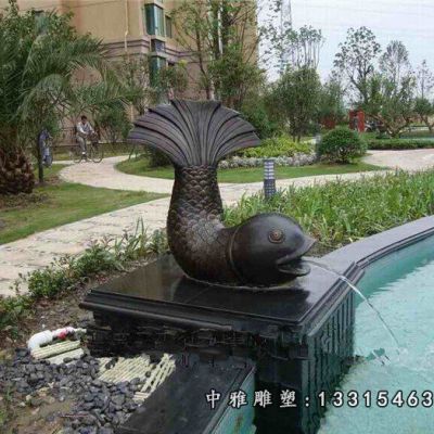 小区铜雕喷泉