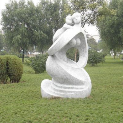 广场石雕抽象人物