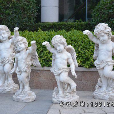 公园石雕儿童