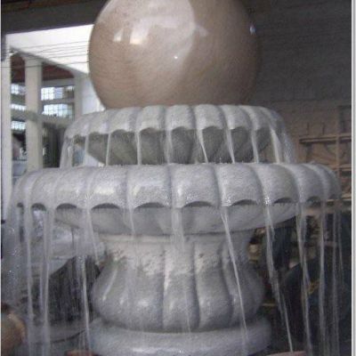 石雕公园风水球