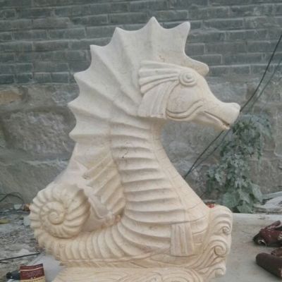 公园石雕海马