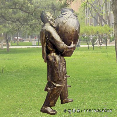 铜雕民俗酒文化人物