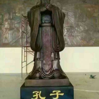 孔子行教像铜雕