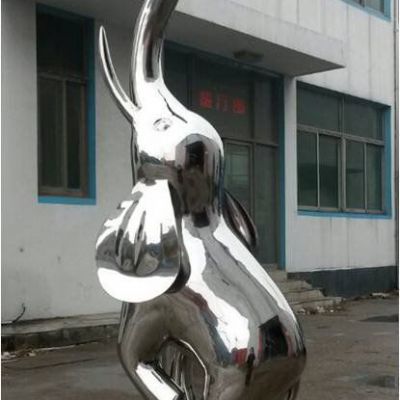 不锈钢动物大象雕塑