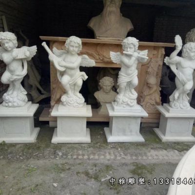 广场石雕西方天使