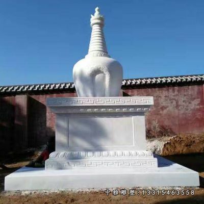石雕寺庙白塔