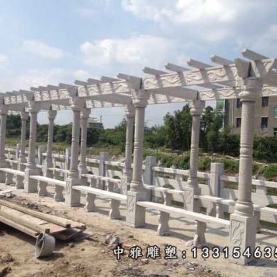 石雕简易长廊