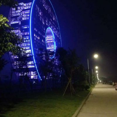 广场灯饰不锈钢雕塑