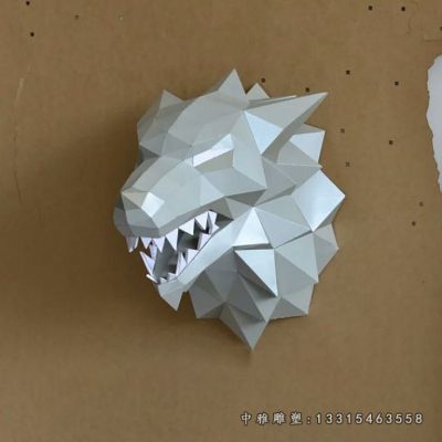 抽象狼不锈钢雕塑