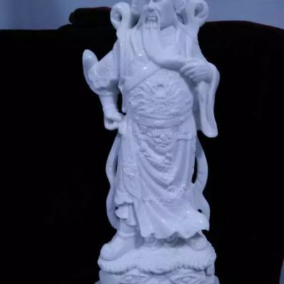 大理石关羽人物雕塑