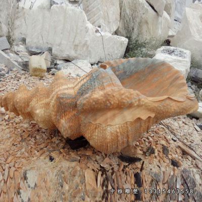 石雕海螺景观雕塑