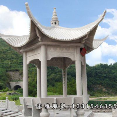 大理石园林凉亭雕塑