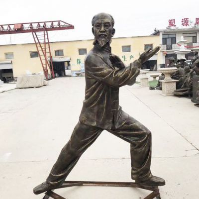 打太极铜雕人物雕塑