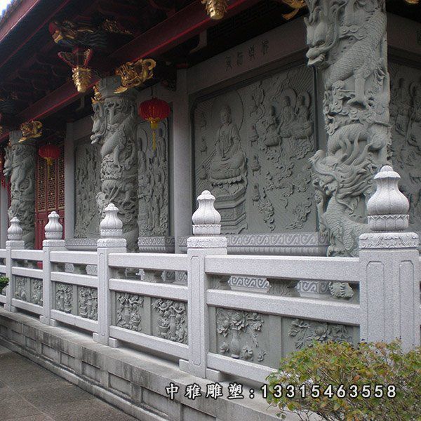 石雕广场防护栏板