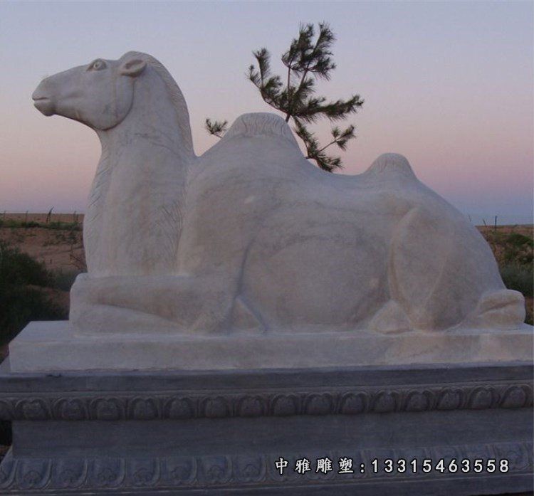 公园动物石雕骆驼