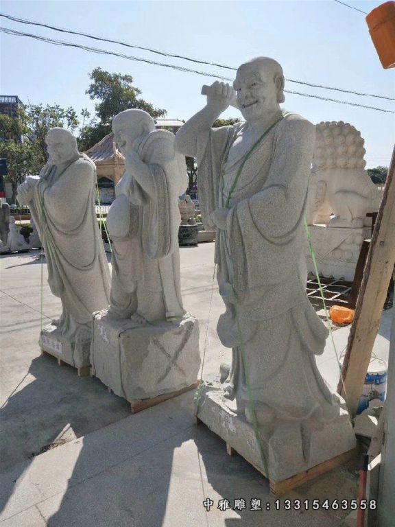 石雕广场古代人物八仙