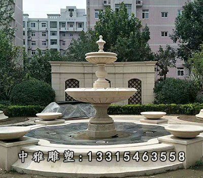 小区景观石雕喷泉