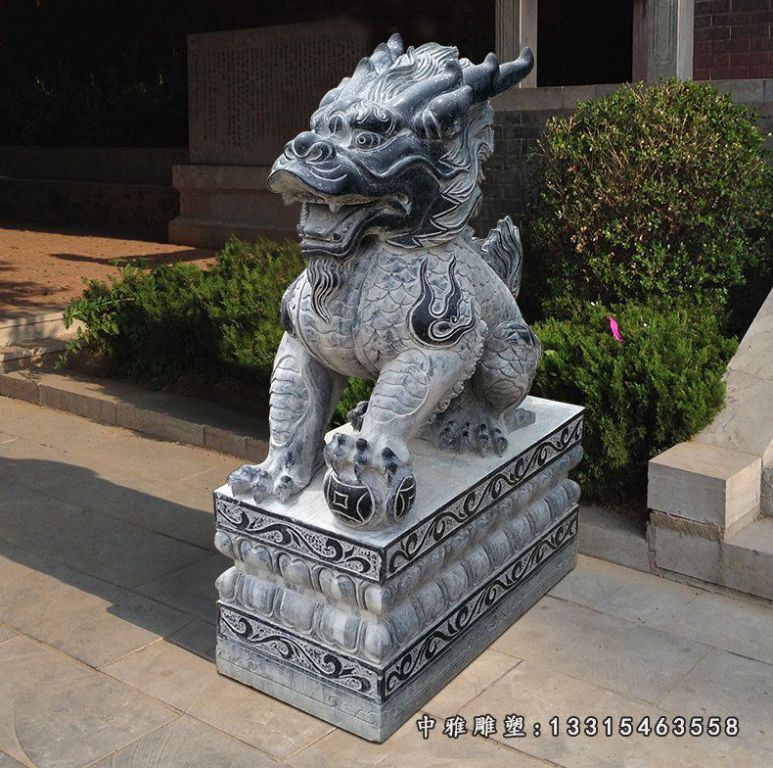 仿古石雕瑞兽麒麟