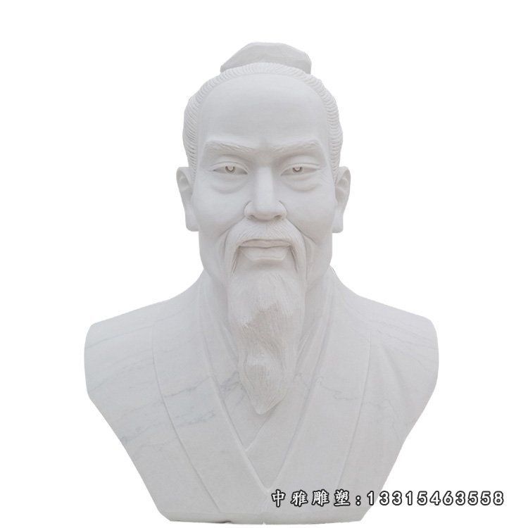 广场石雕徐悲鸿胸像