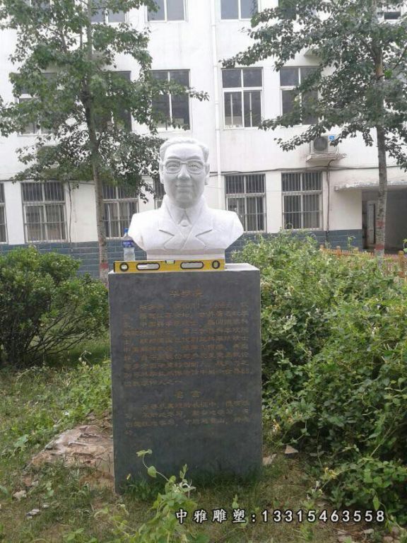 石雕校园人物华罗庚