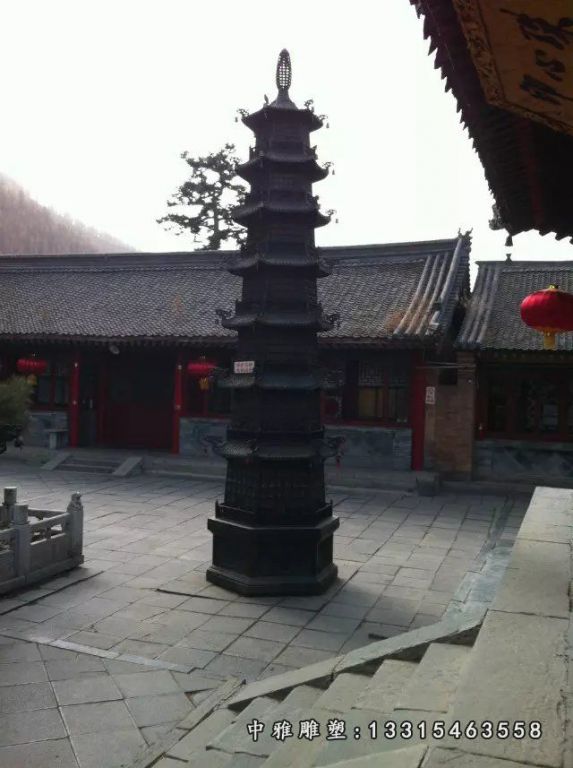 寺院大型铜雕塔雕塑