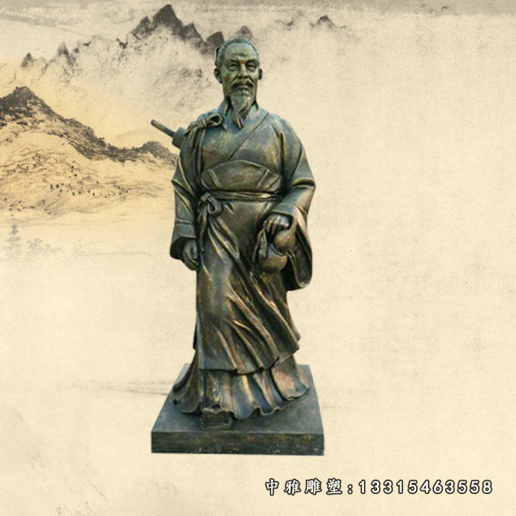 铜雕广场名医华佗