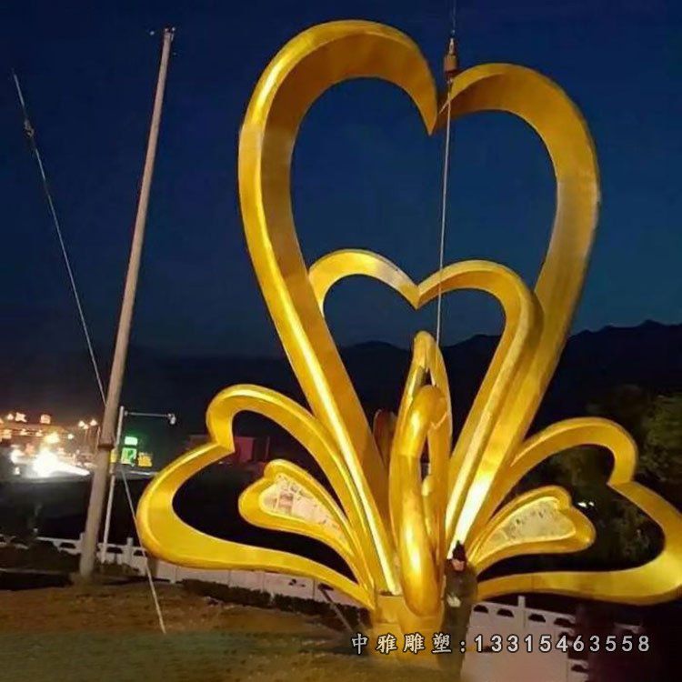 不锈钢广场天鹅雕塑