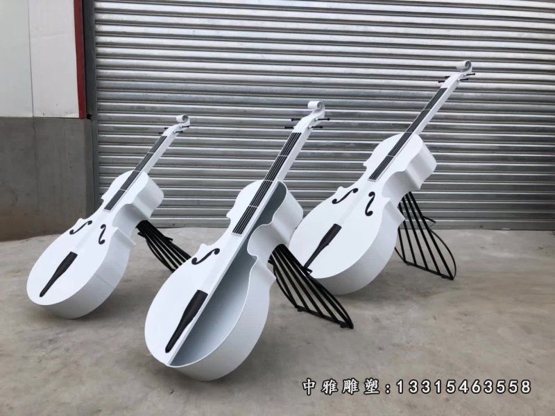 乐器小提琴不锈钢雕塑