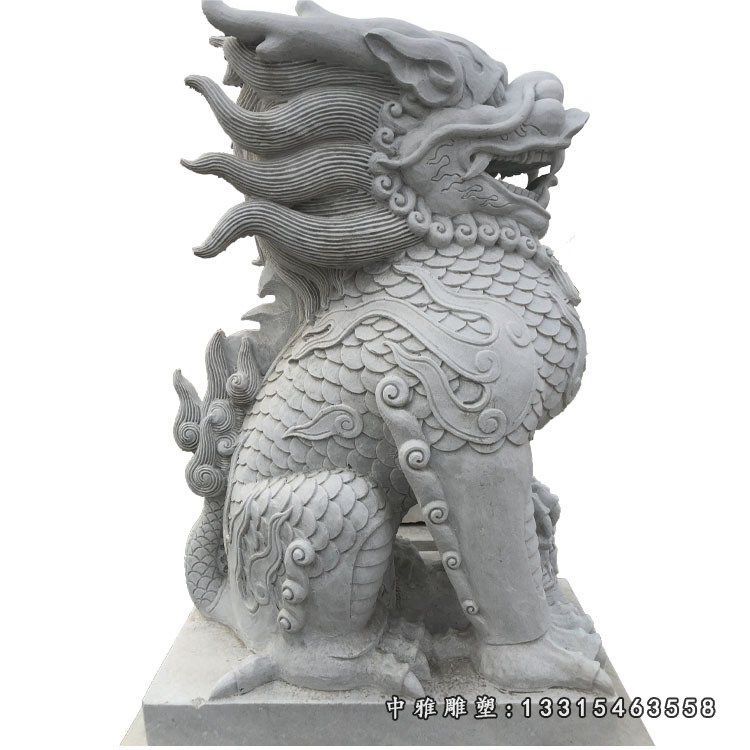 石雕古代神兽麒麟