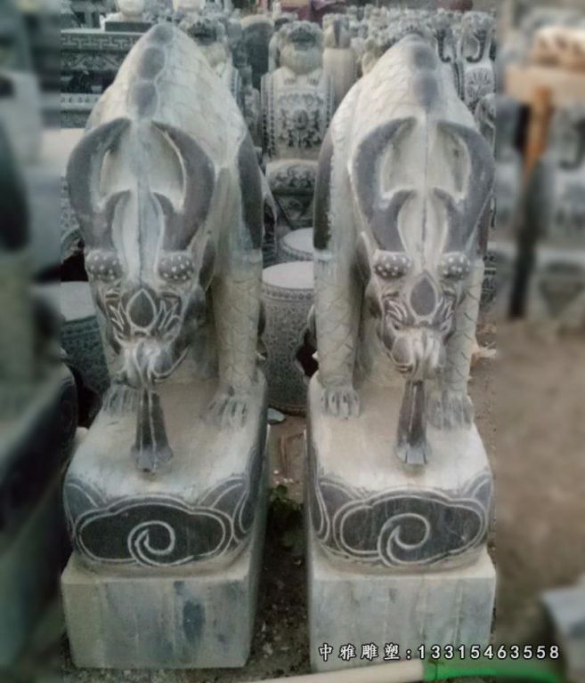 石雕神兽避水兽
