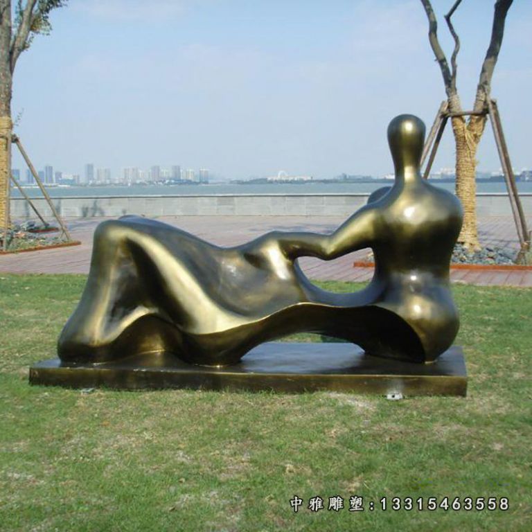 铜雕抽象人物