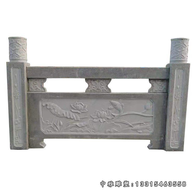河道栏板石雕