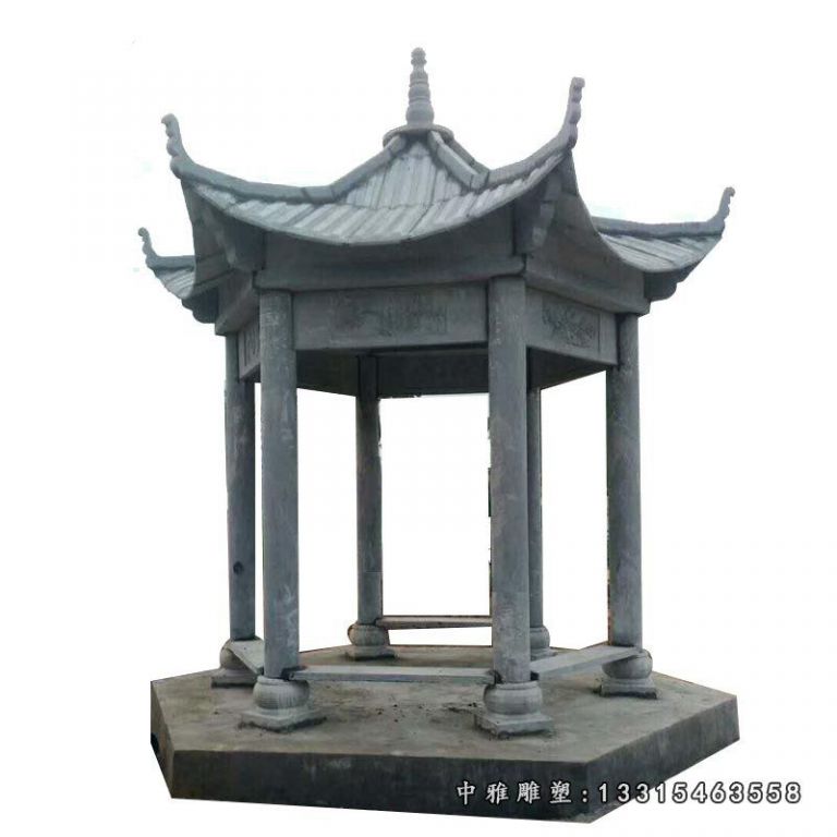 户外石雕凉亭