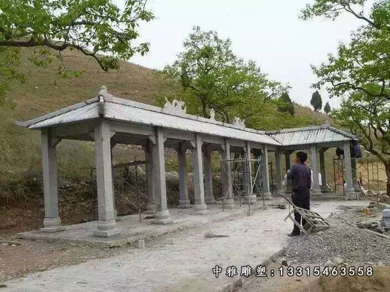 石雕长廊雕塑