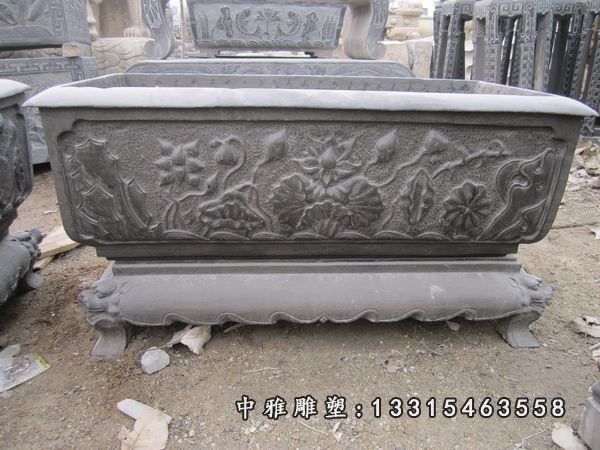 石雕庭院仿古水缸