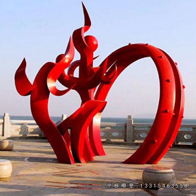 大型不锈钢景观摆件