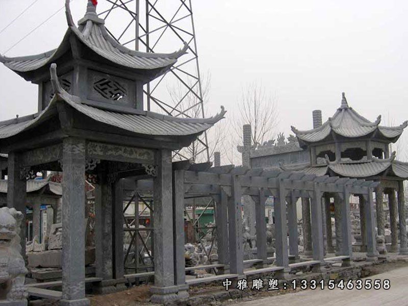 园林石雕凉亭
