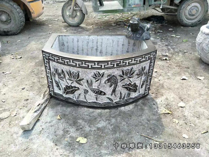 庭院石雕水缸