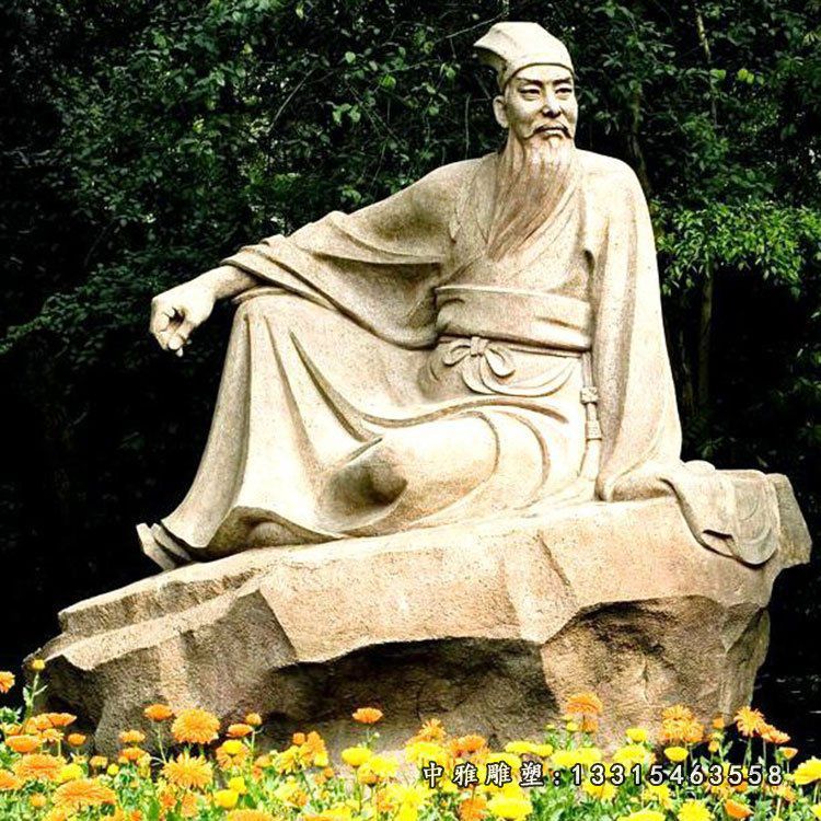 文学家苏东坡石雕