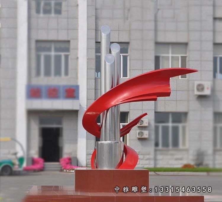 不锈钢企业标志雕塑