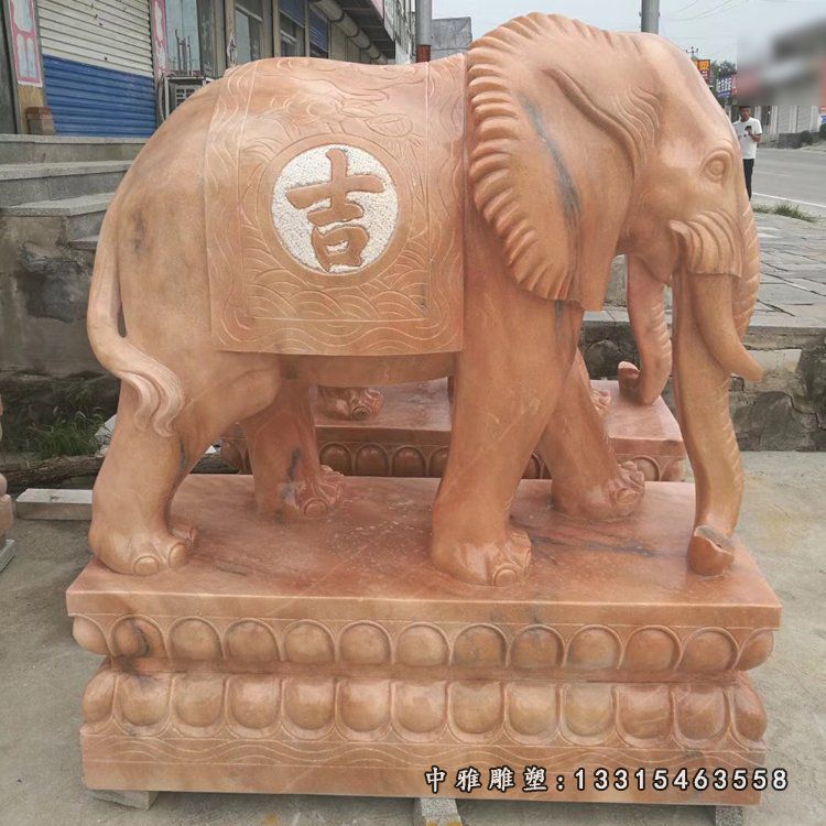 吉祥大象石雕