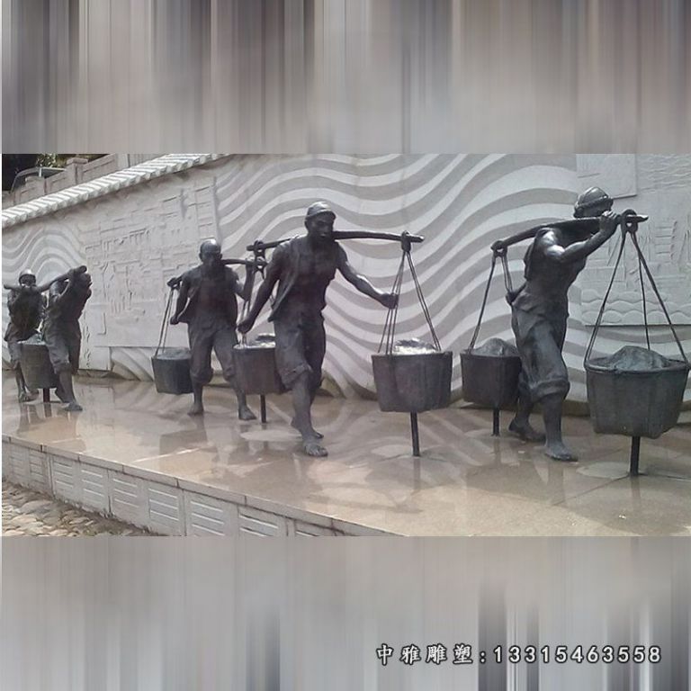 民俗铜雕人物摆件