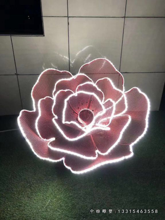 不锈钢公园花朵雕塑