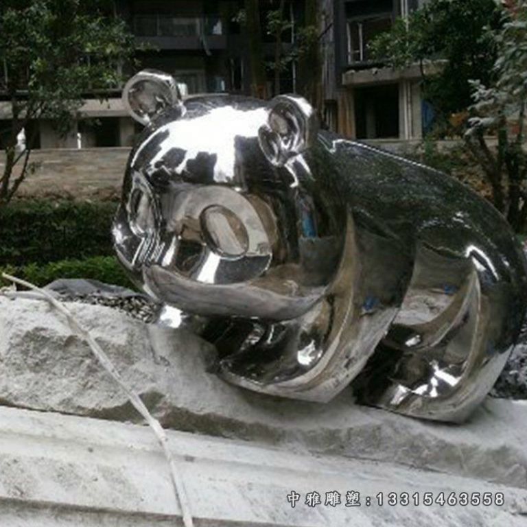 不锈钢镜面熊猫