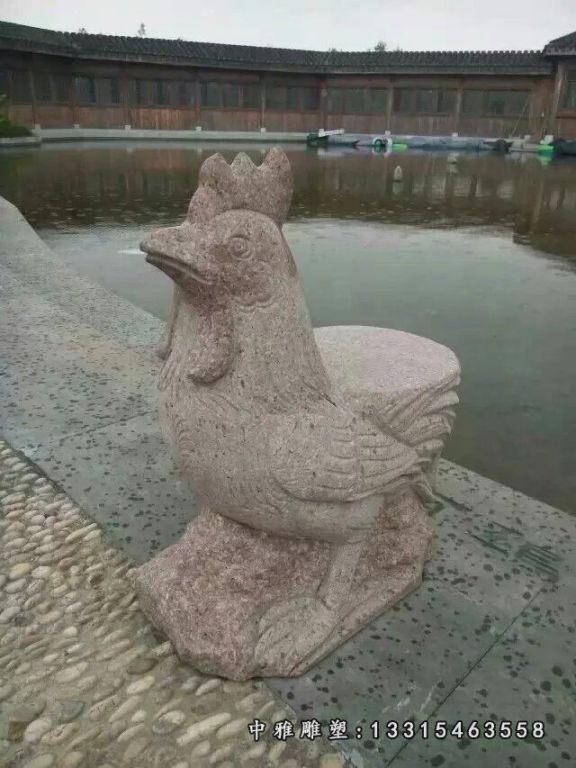 公园石雕十二生肖