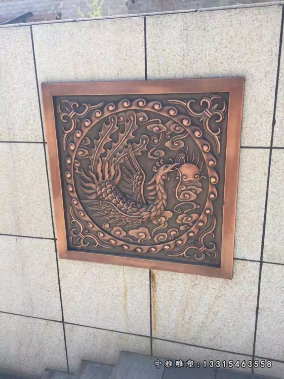 广场铜浮雕摆件